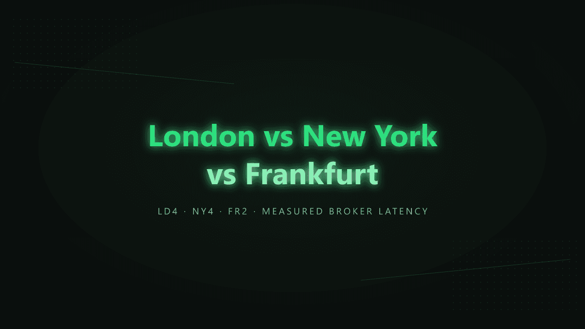 London vs New York vs Frankfurt forex VPS location comparison
